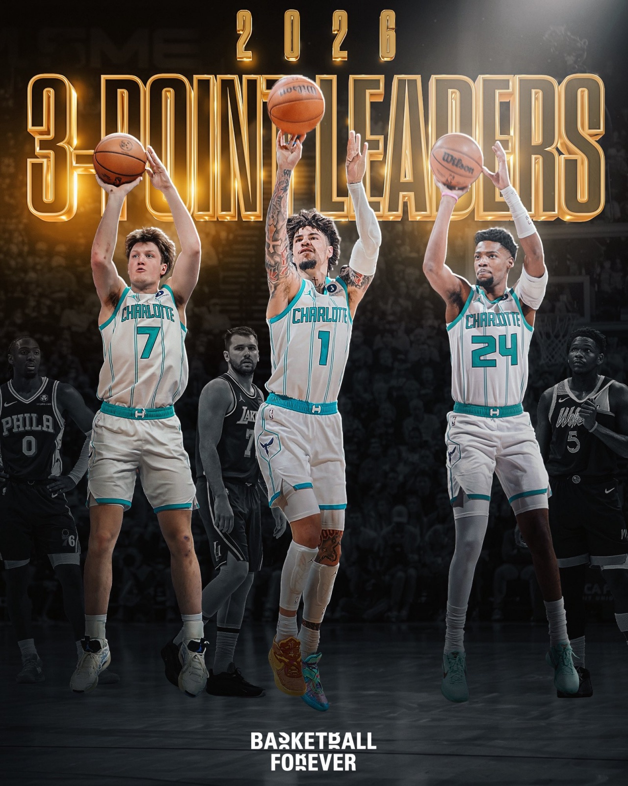 u8国际-光明!26年三分球领头羊全是黄蜂人:三球+米勒+新秀康神!